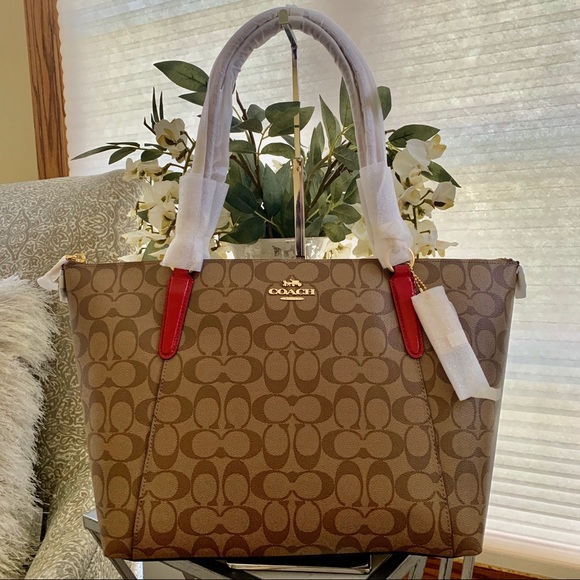 Coach Handbags - Sold🚫COACH AVA TOTE SIGNATURE CANVAS KHAKI bag